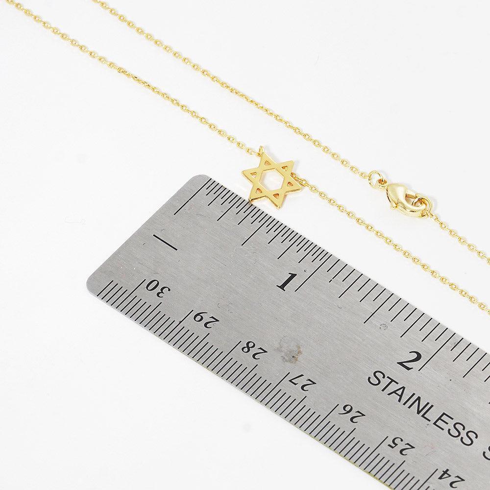 Gold White Gold Dipped Star Of David Pendant Necklace - Jewelry Store by Erik Rayo