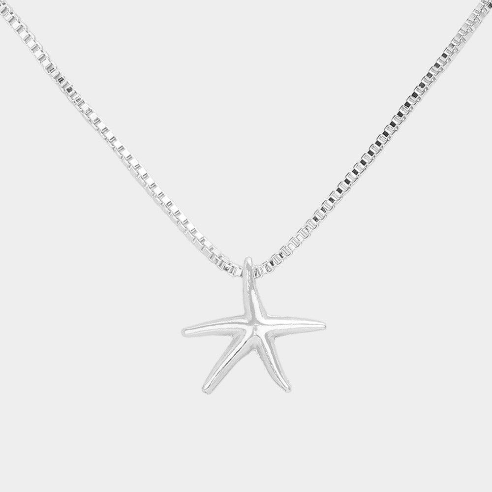 Metal Starfish Pendant Necklace - Jewelry Store by Erik Rayo