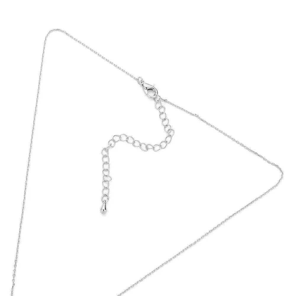 Silver Metal Whale Tale Pendant Necklace - Jewelry Store by Erik Rayo