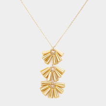 Load image into Gallery viewer, Trapezoid Bead Wrapped Link Pendant Necklace
