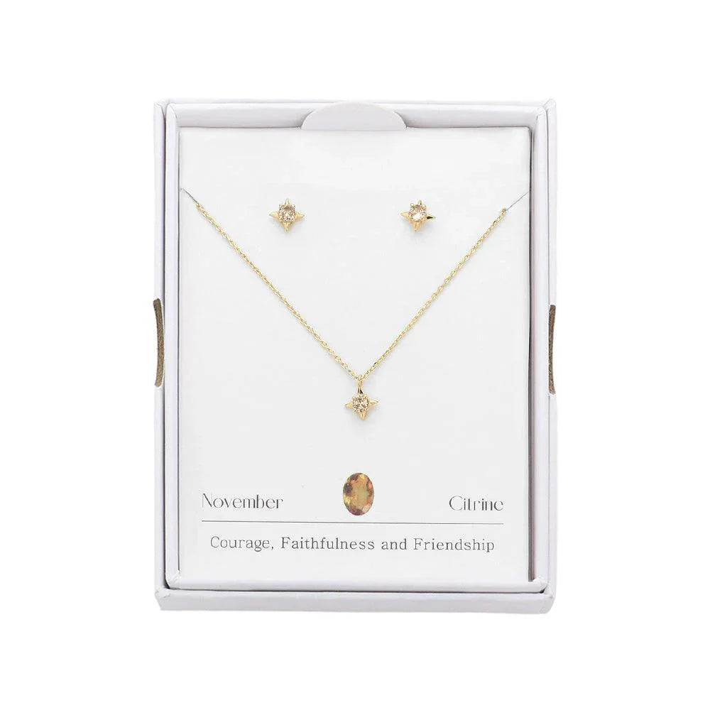 November Birthstone Pendant Necklace - Jewelry Store by Erik Rayo
