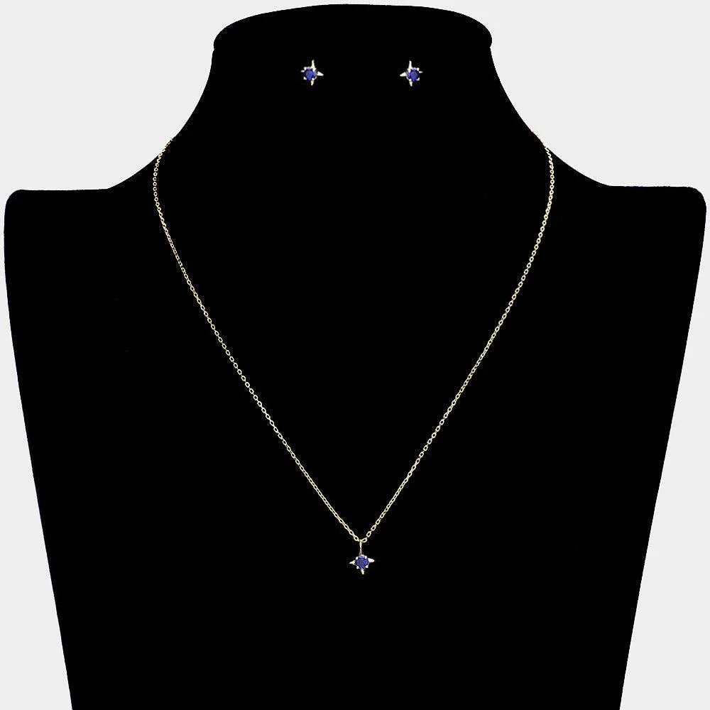 September Birthstone Pendant Necklace - Jewelry Store by Erik Rayo