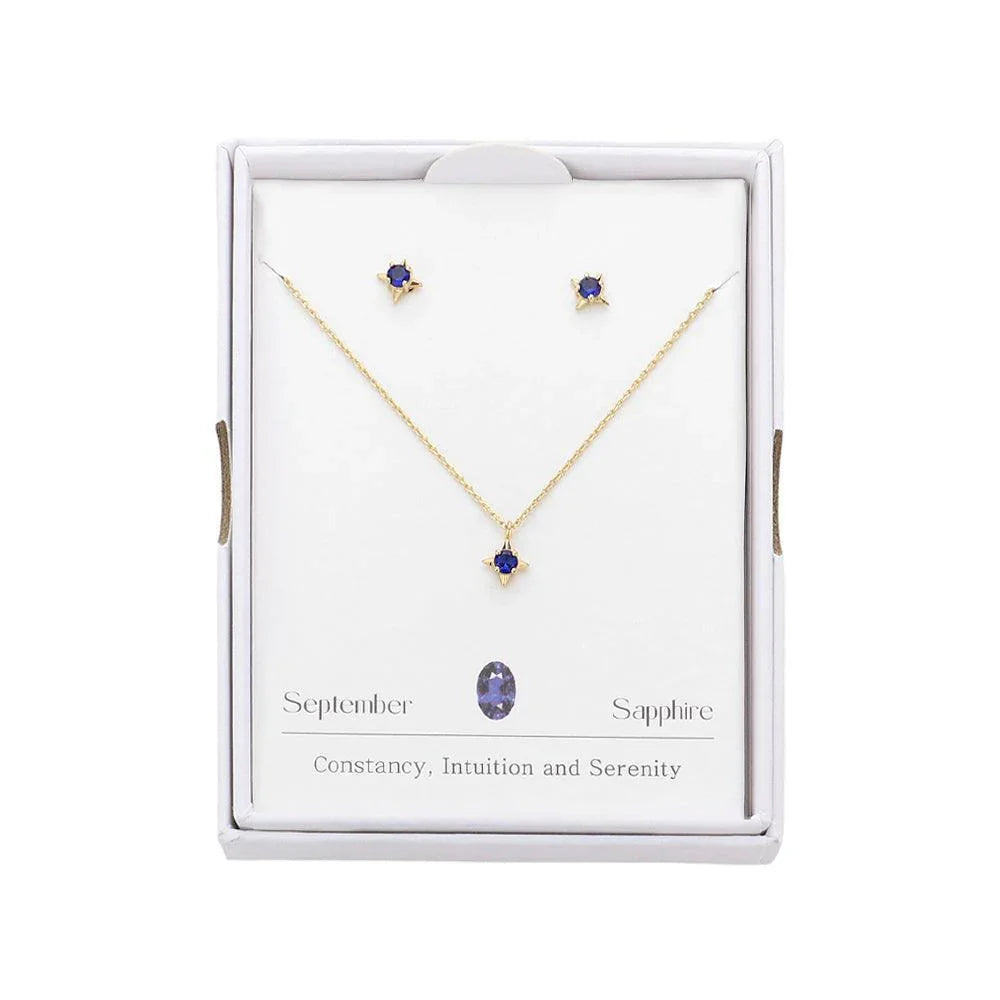September Birthstone Pendant Necklace - Jewelry Store by Erik Rayo