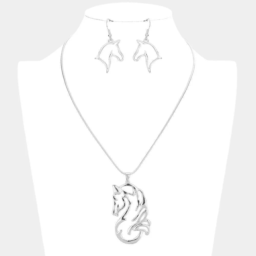 Metal Unicorn Pendant Necklace - Jewelry Store by Erik Rayo