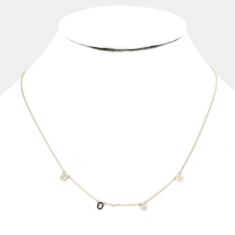 Gold Brass Metal Boss Pendant Necklace - Jewelry Store by Erik Rayo