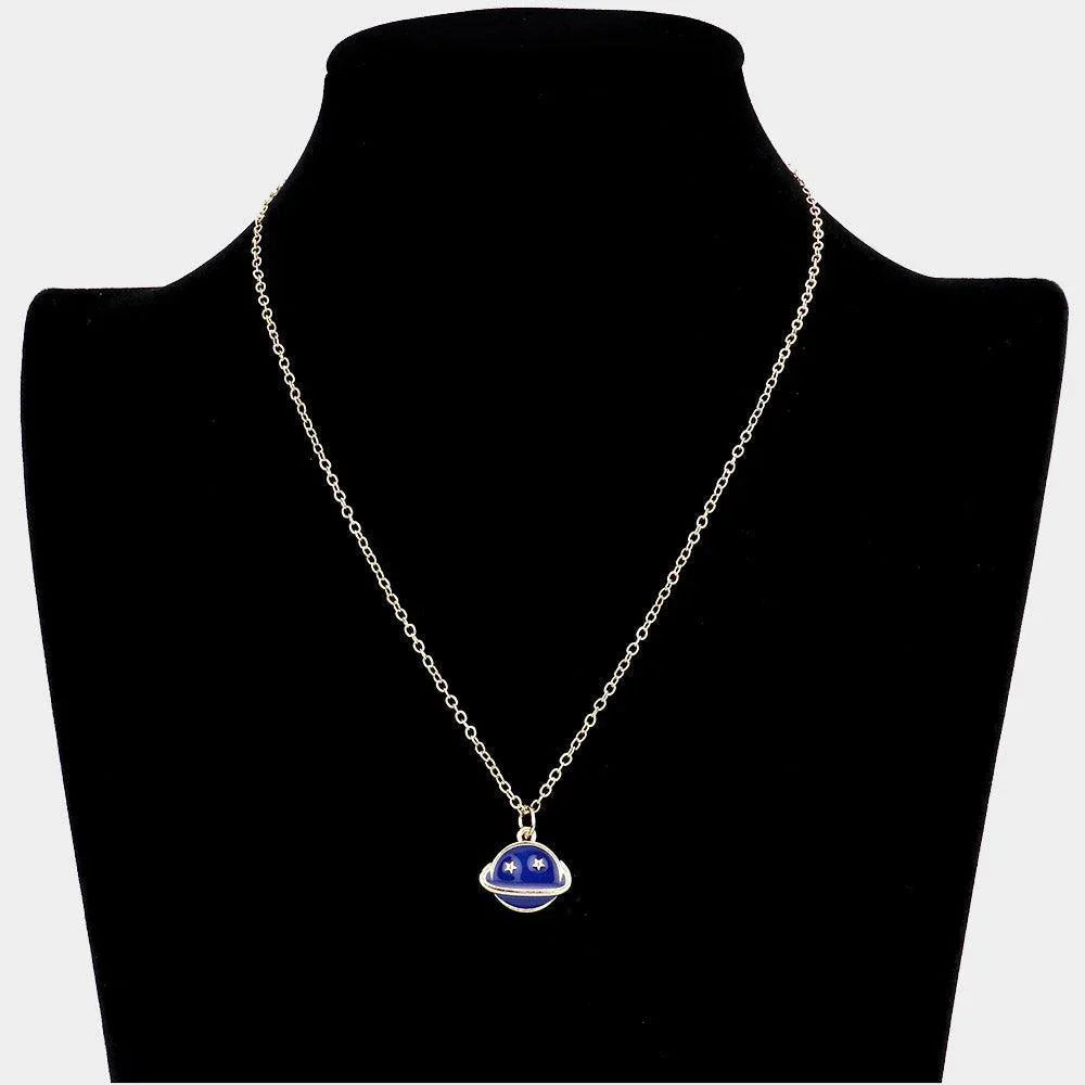 Gold Rainbow Cloud Space Hat Interchangeable Pendant Necklace - Jewelry Store by Erik Rayo
