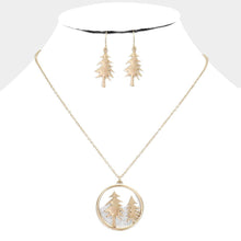 Load image into Gallery viewer, Silver Metal Tree Pendant Necklace
