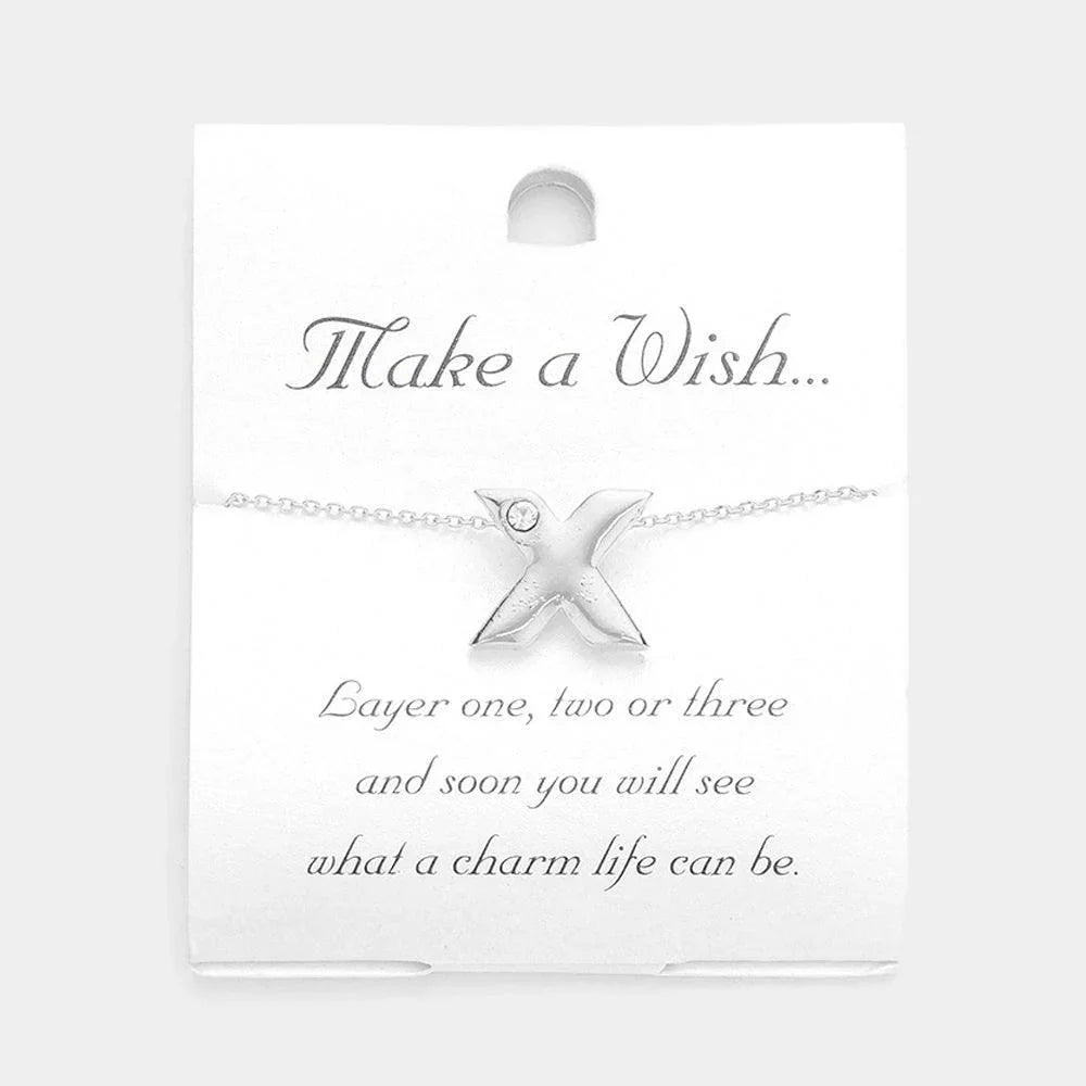 Letter X Monogram Pendant Necklace - Jewelry Store by Erik Rayo