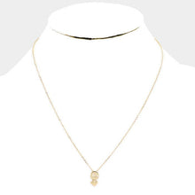 Load image into Gallery viewer, Gold Gold Dipped Cubic Zirconia Female Astrological Sign Pendant Necklace
