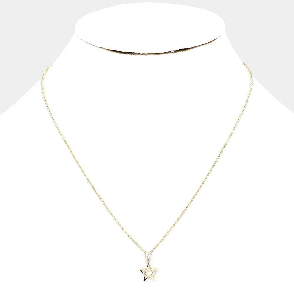 Gold Star Pendant Necklace - Jewelry Store by Erik Rayo