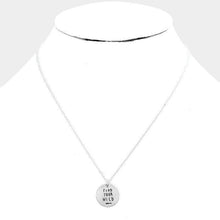 Load image into Gallery viewer, Find Your Wild _ Disc Pendant Necklace Gift Bag Set
