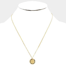 Load image into Gallery viewer, Gold You are my sunshine _ Disc Pendant Necklace Gift Bag Set
