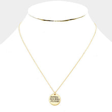 Load image into Gallery viewer, Gold Sisters Are Best Friends _ Disc Pendant Necklace Gift Bag Set
