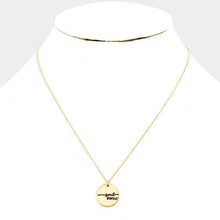 Load image into Gallery viewer, Gold Soul Sister _ Disc Pendant Necklace Gift Bag Set
