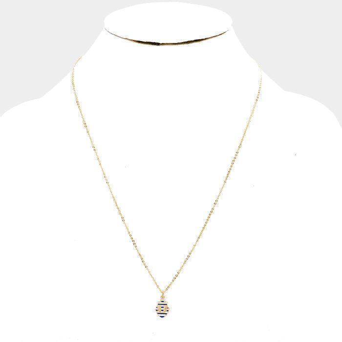 Gold Anchor Pendant Necklace - Jewelry Store by Erik Rayo