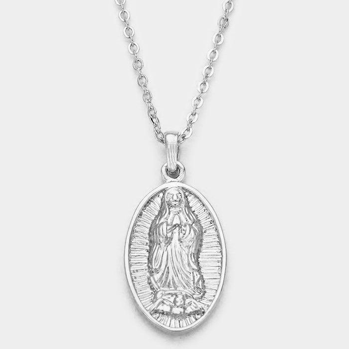 Saint Mary Pendant Necklace - Jewelry Store by Erik Rayo