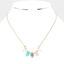 Load image into Gallery viewer, Rhombus Beaded Pendant Necklace
