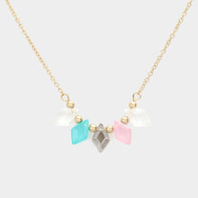 Load image into Gallery viewer, Rhombus Beaded Pendant Necklace
