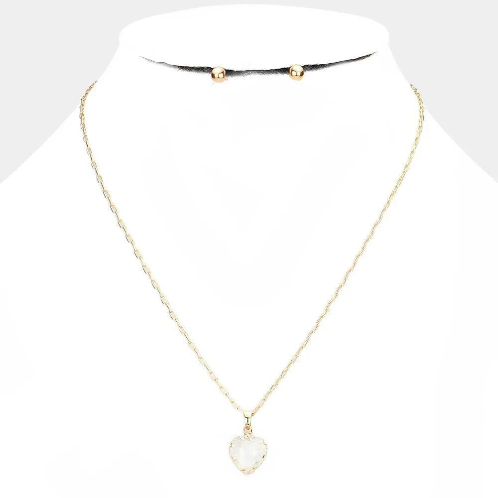 Gold Heart Pendant Necklace - Jewelry Store by Erik Rayo