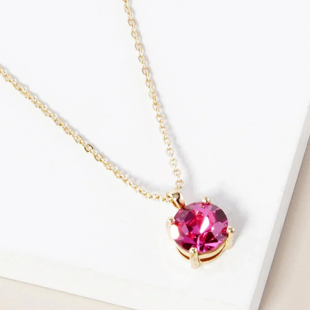 Pink October - Birthstone Pendant Necklace - Jewelry Store by Erik Rayo