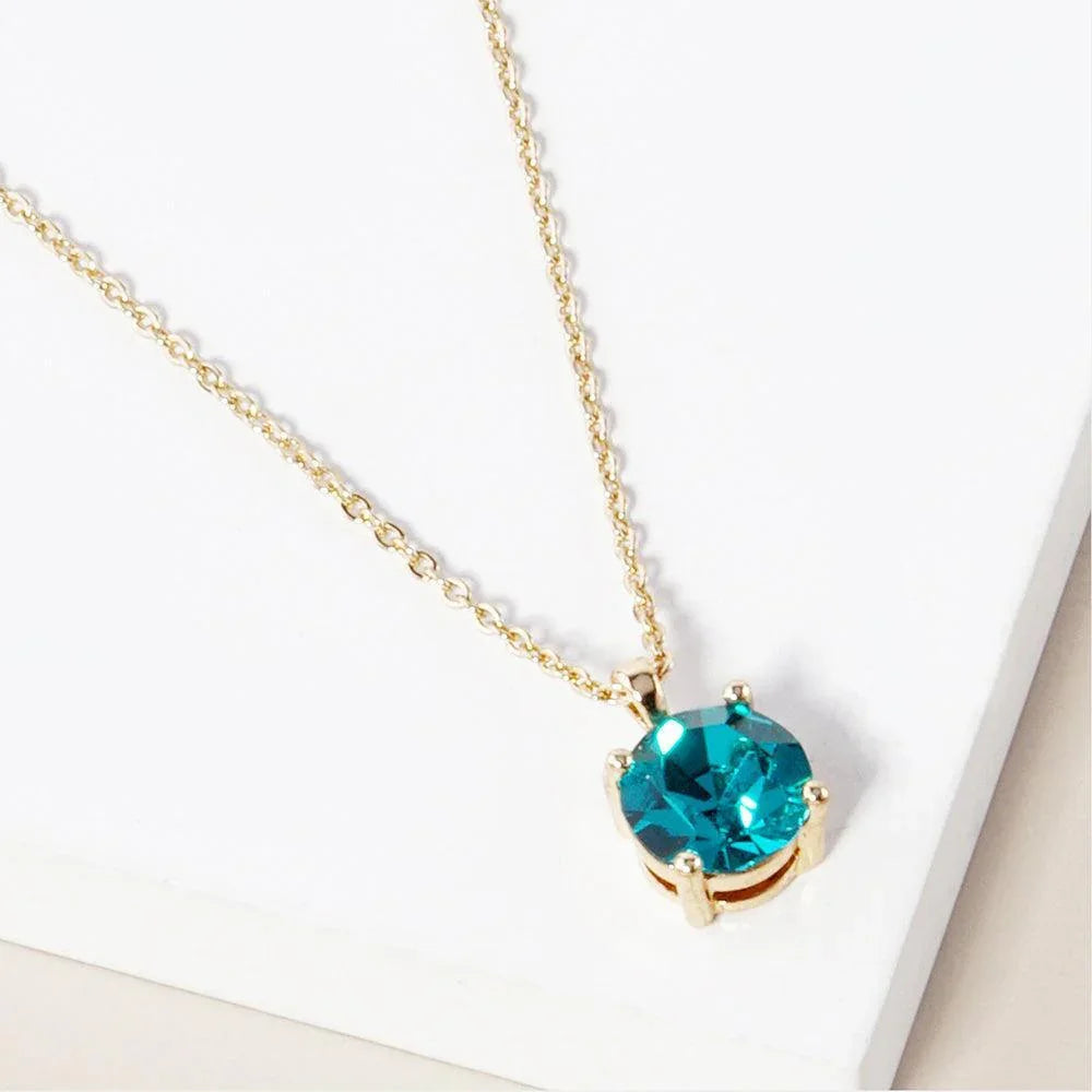 Blue December - Birthstone Pendant Necklace - Jewelry Store by Erik Rayo