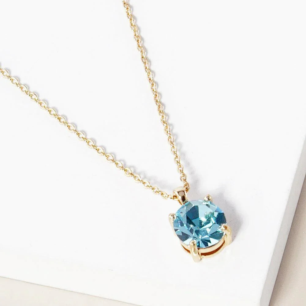 Gold March - Birthstone Pendant Necklace - Jewelry Store by Erik Rayo