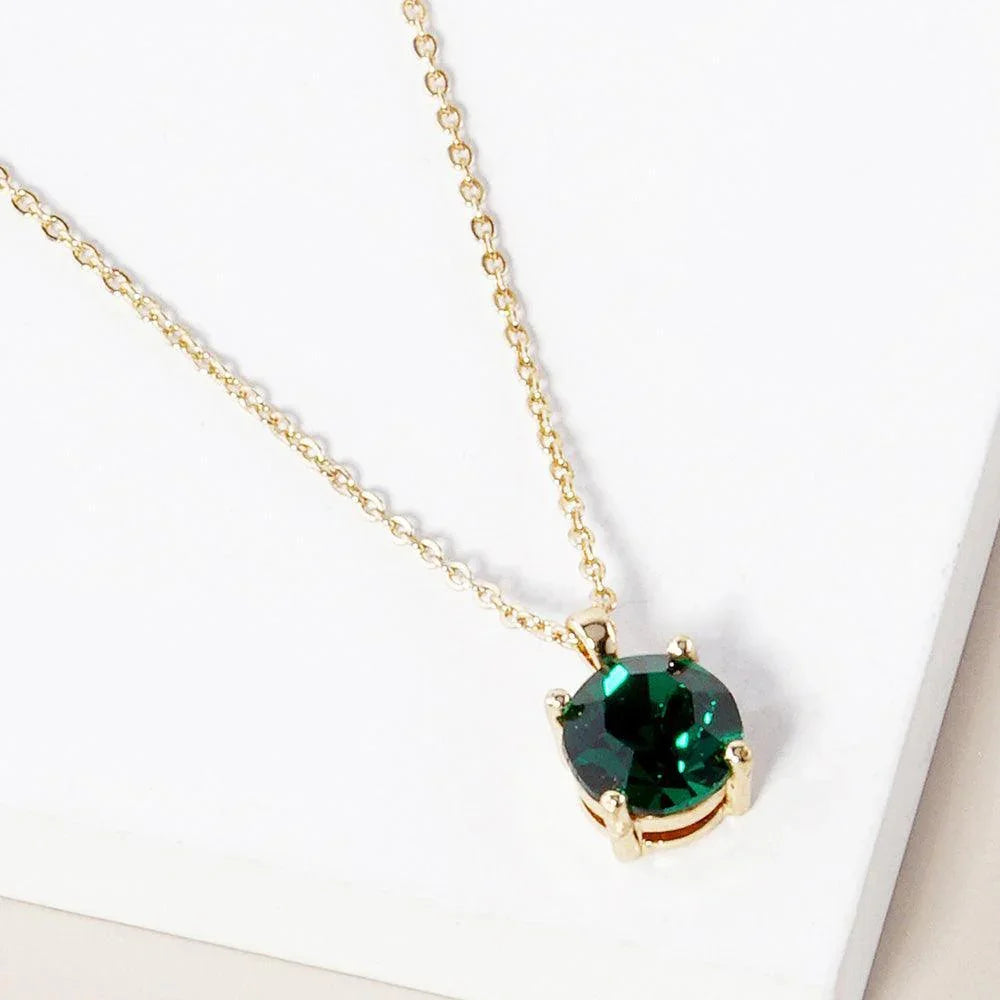 Gold May - Birthstone Pendant Necklace - Jewelry Store by Erik Rayo