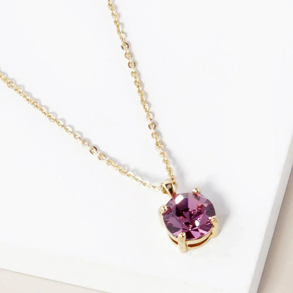 Lavender June - Birthstone Pendant Necklace - Jewelry Store by Erik Rayo
