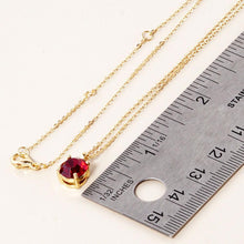 Load image into Gallery viewer, Gold July - Birthstone Pendant Necklace
