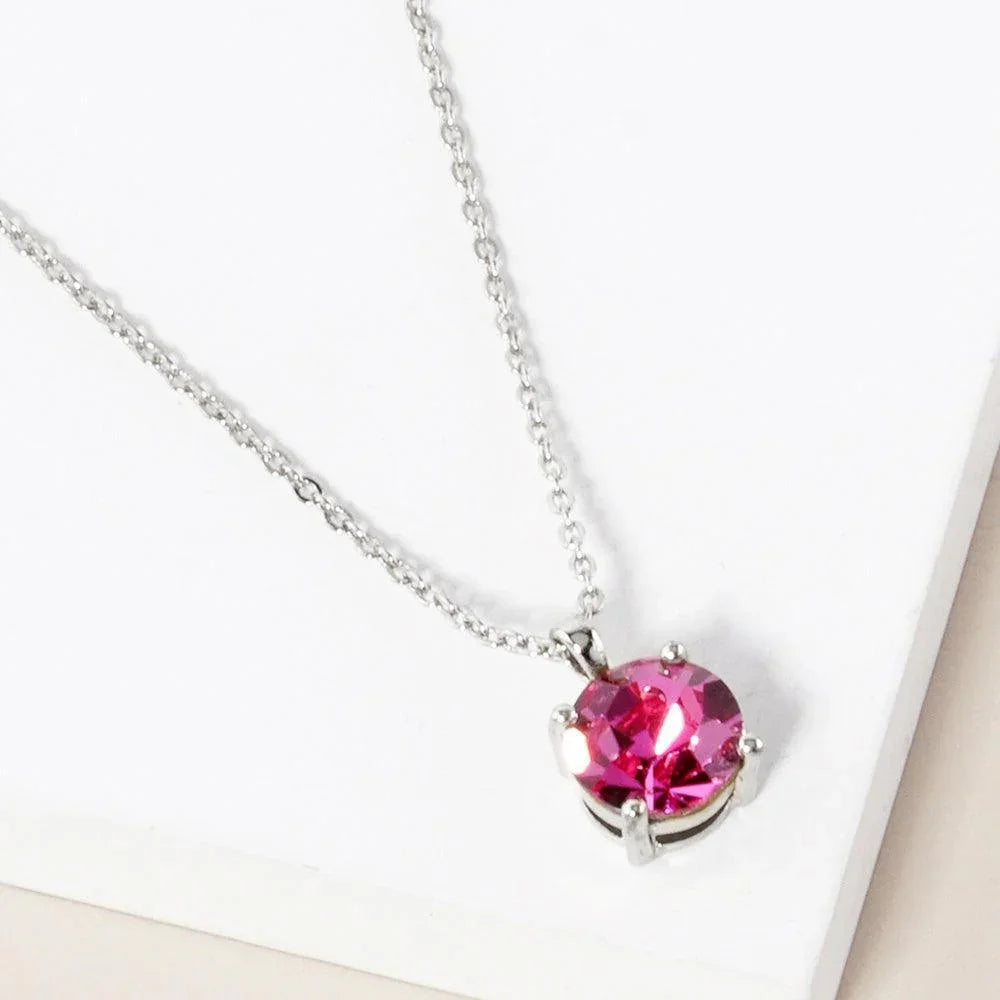 Pink October - Birthstone Pendant Necklace - Jewelry Store by Erik Rayo