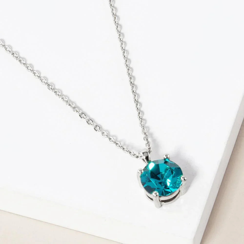 Blue December - Birthstone Pendant Necklace - Jewelry Store by Erik Rayo
