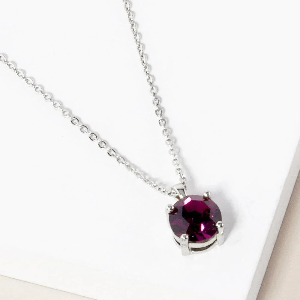 Febrary - Birthstone Pendant Necklace - Jewelry Store by Erik Rayo