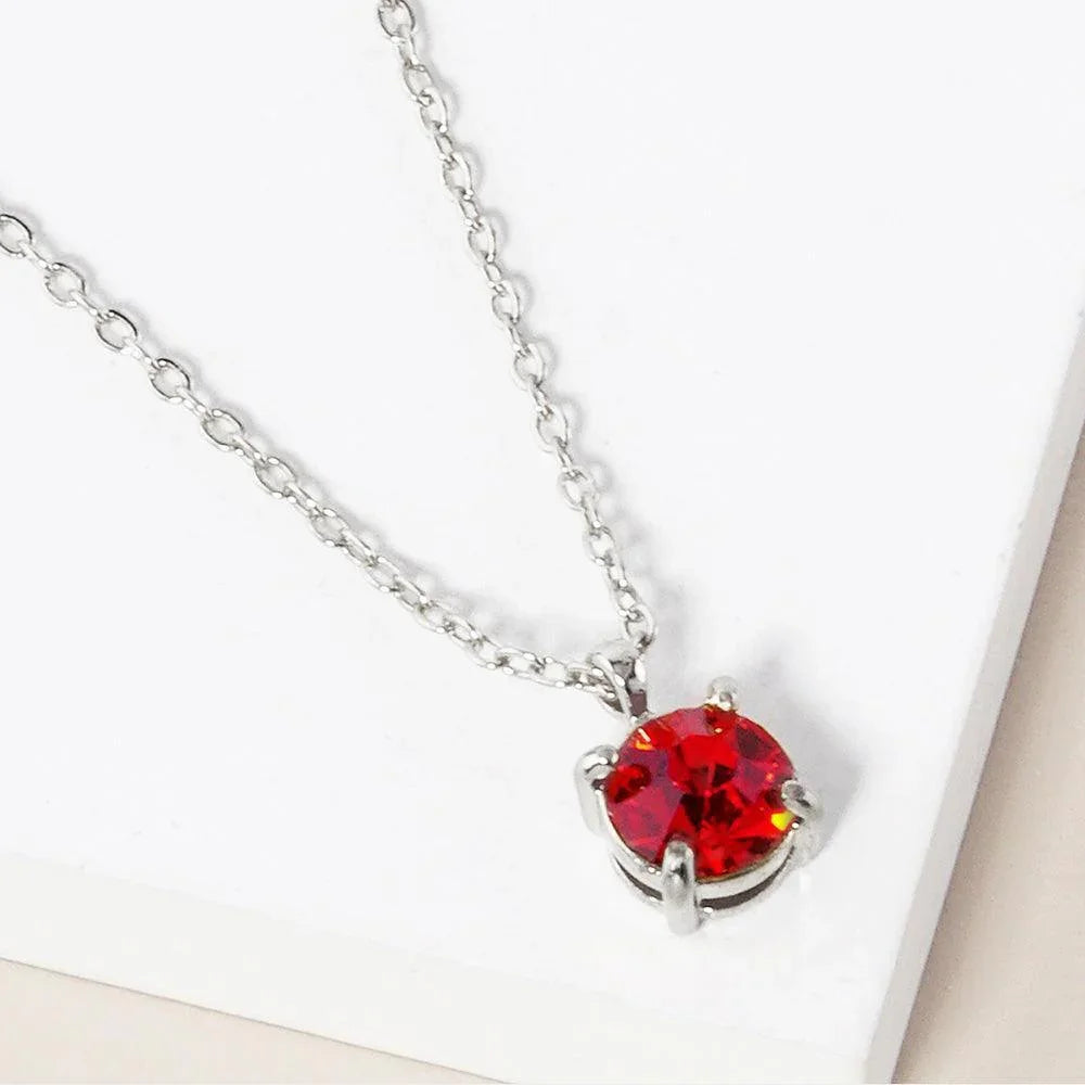 July - Birthstone Pendant Necklace - Jewelry Store by Erik Rayo