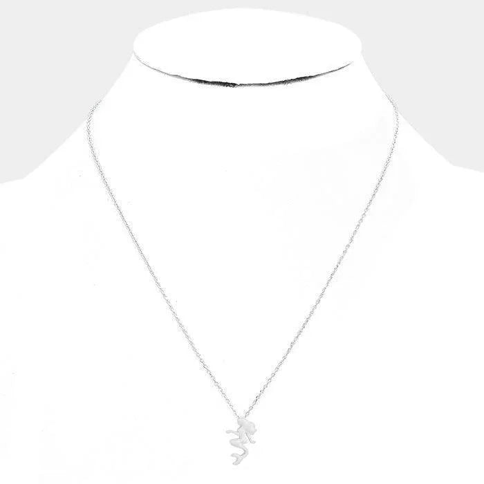 Metal Mermaid Pendant Necklace - Jewelry Store by Erik Rayo