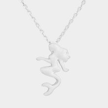 Load image into Gallery viewer, Metal Mermaid Pendant Necklace
