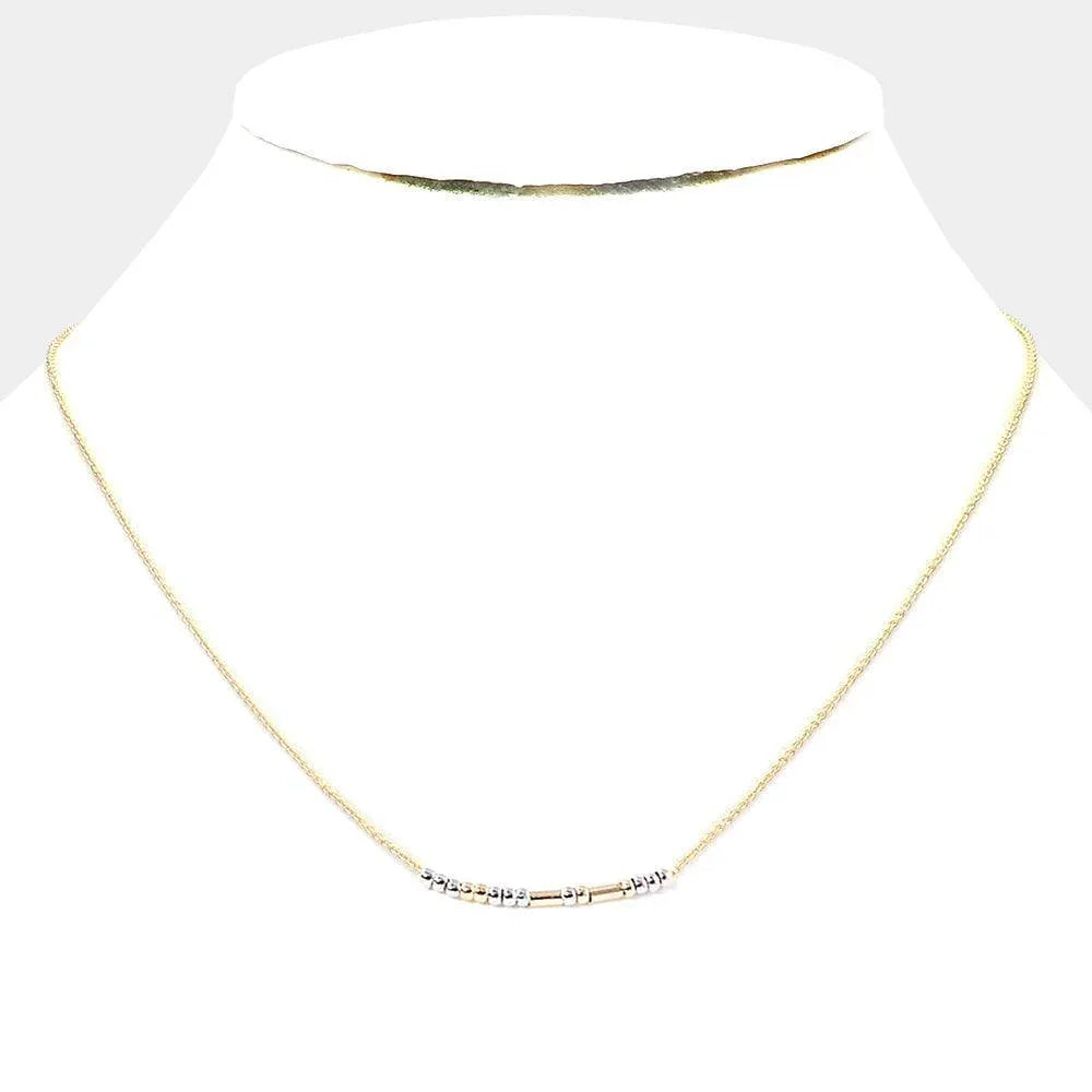 Gold SISTERS Morse Code Pendant Necklace - Jewelry Store by Erik Rayo
