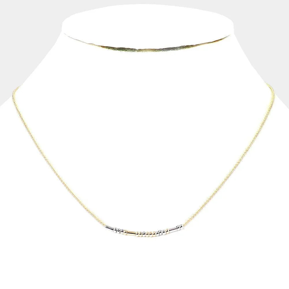 Gold BLESSED Morse Code Pendant Necklace - Jewelry Store by Erik Rayo