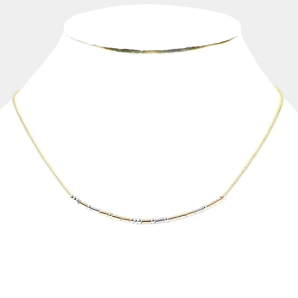 Gold STAY STRONG Morse Code Pendant Necklace - Jewelry Store by Erik Rayo