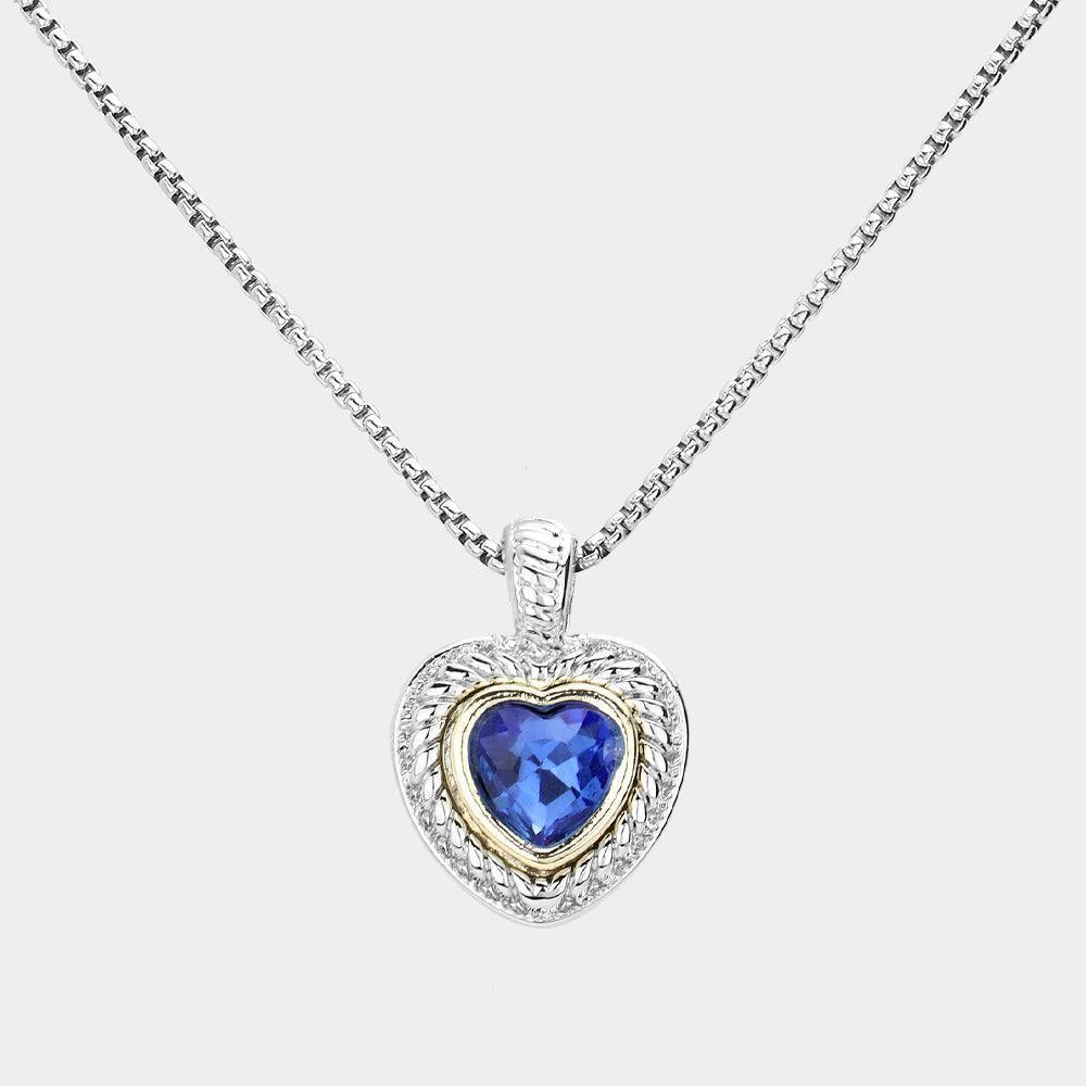 Heart Stone Pendant Necklace - Jewelry Store by Erik Rayo