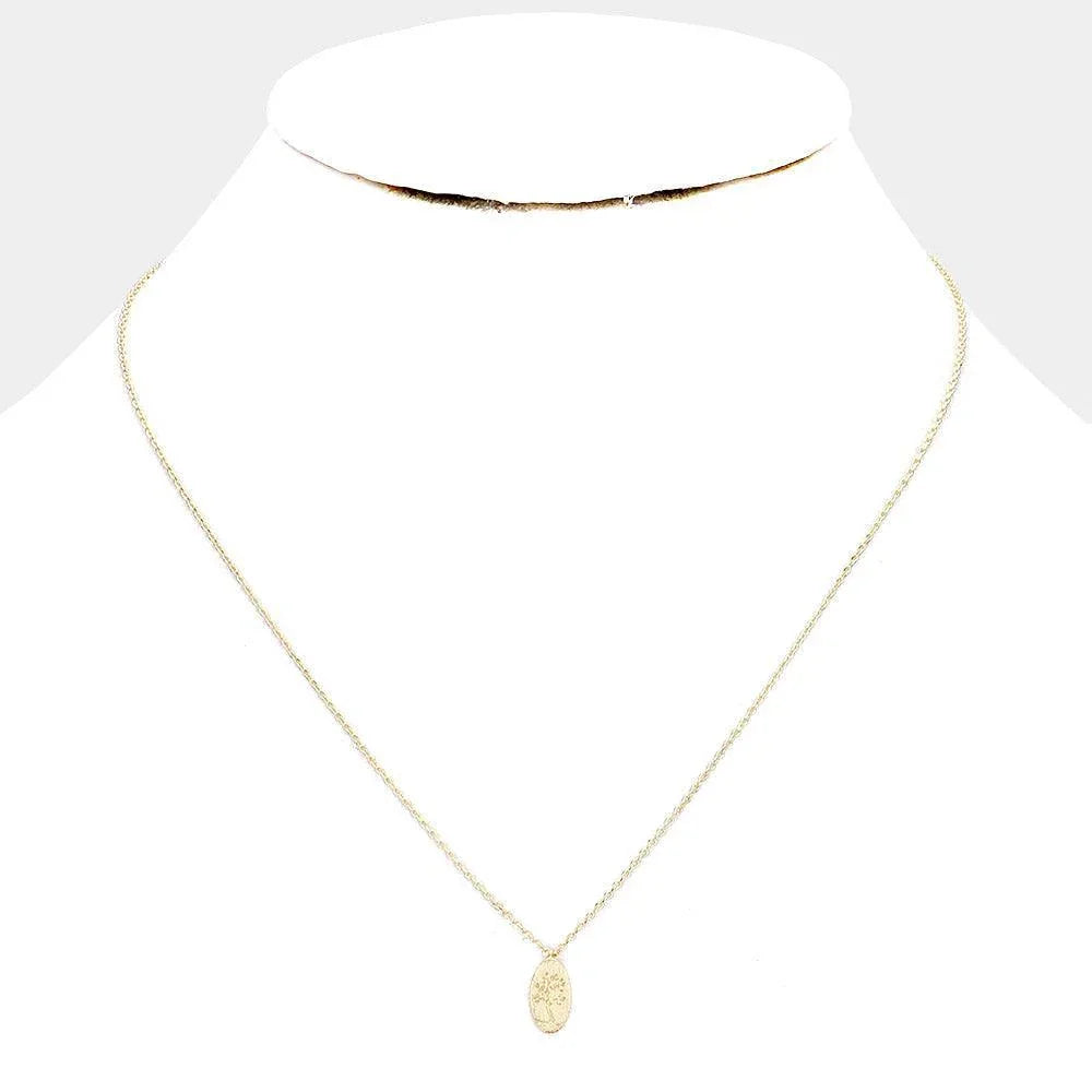 Gold Tree of Life Metal Pendant Necklaces - Jewelry Store by Erik Rayo