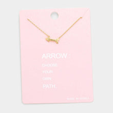 Load image into Gallery viewer, Gold Arrow Metal Pendant Necklaces
