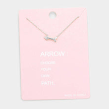 Load image into Gallery viewer, Arrow Metal Pendant Necklaces
