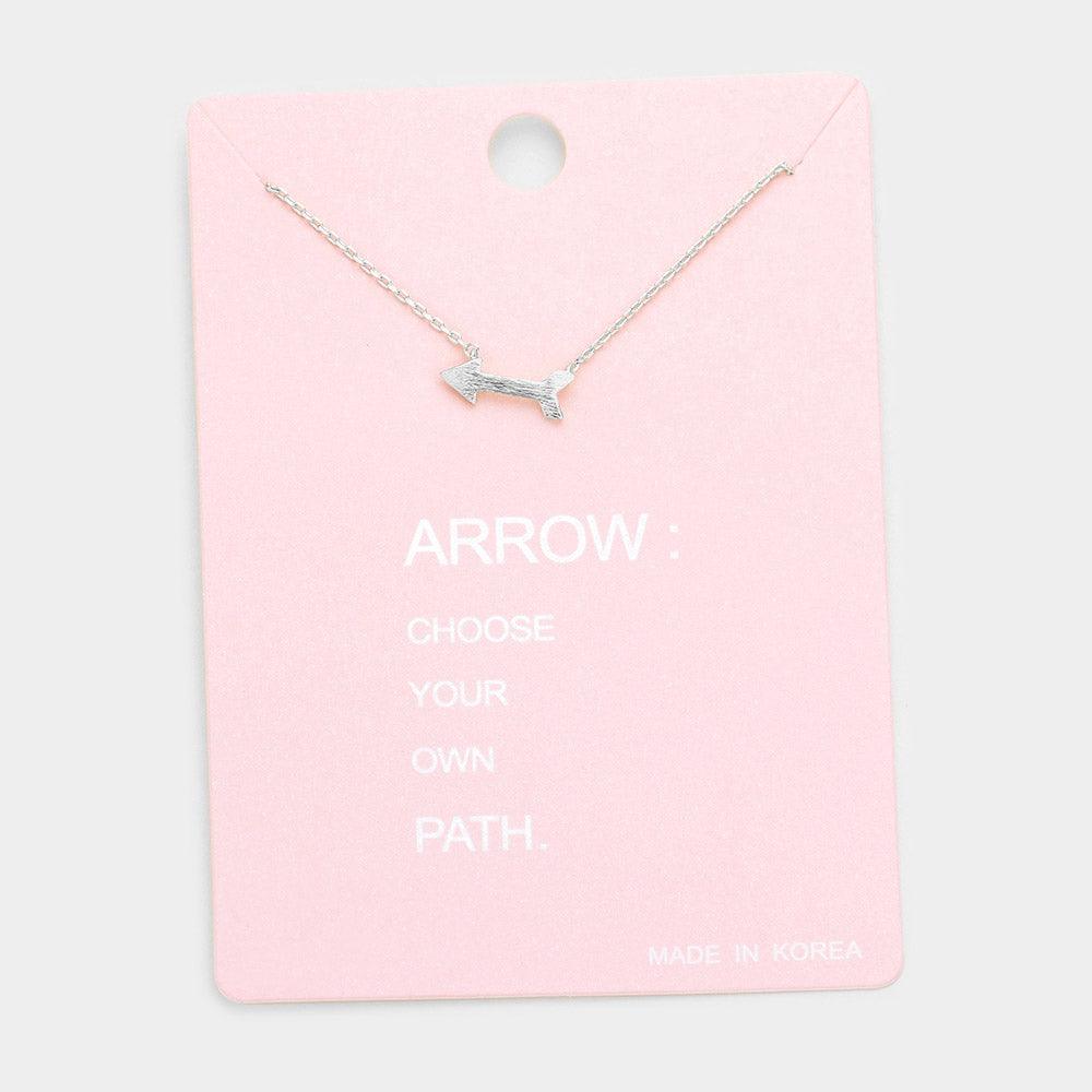 Arrow Metal Pendant Necklaces