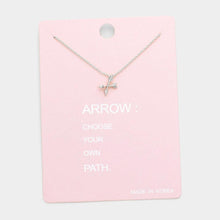 Load image into Gallery viewer, Double Arrow Metal Pendant Necklaces
