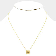 Load image into Gallery viewer, Gold BRAVE _ Message Pendant Necklace
