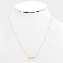 Load image into Gallery viewer, Rose Gold Sister&quot; Brass Oval Metal Pendant Necklace
