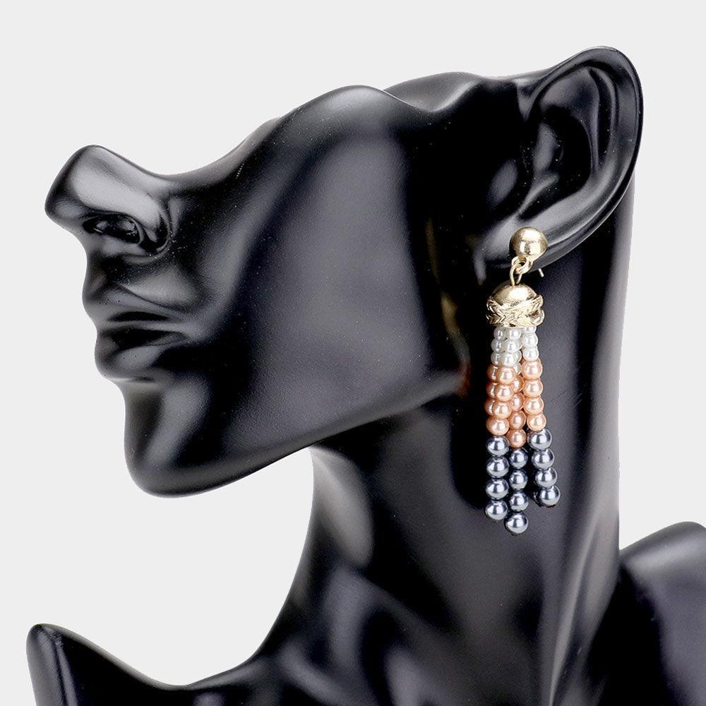Pearl Tassel Earrings - Jewelry Store by Erik Rayo