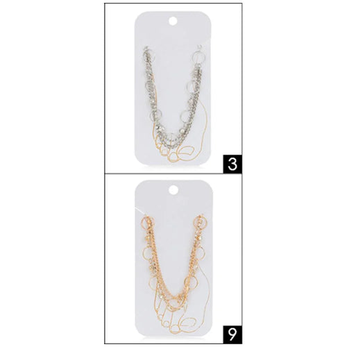 12PCS - O Ring Link Multi Layered Anklets - Jewelry Store by Erik Rayo