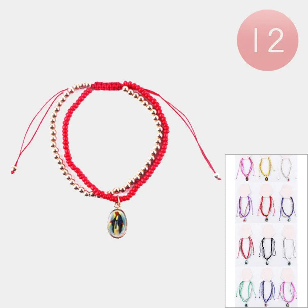 12PCS - Jesus Religious Pendant Adjustable Bracelets - Jewelry Store by Erik Rayo