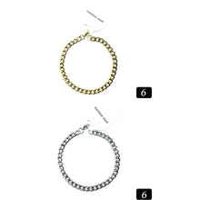 Load image into Gallery viewer, Silver 12PCS  Stainless Steel Chain Bracelets
